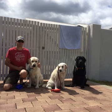 Guest dogs at Beachside Prevelly Villas house